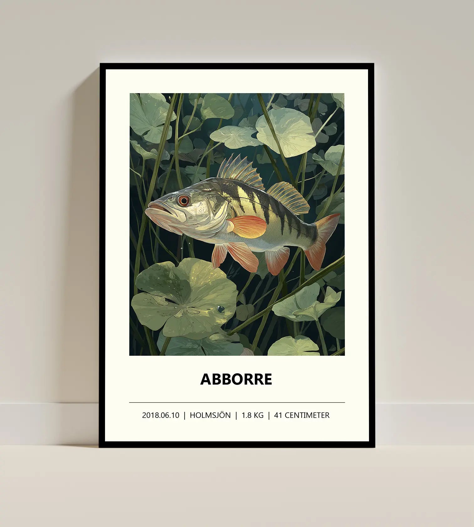 Abborre II – Färgstark illustration