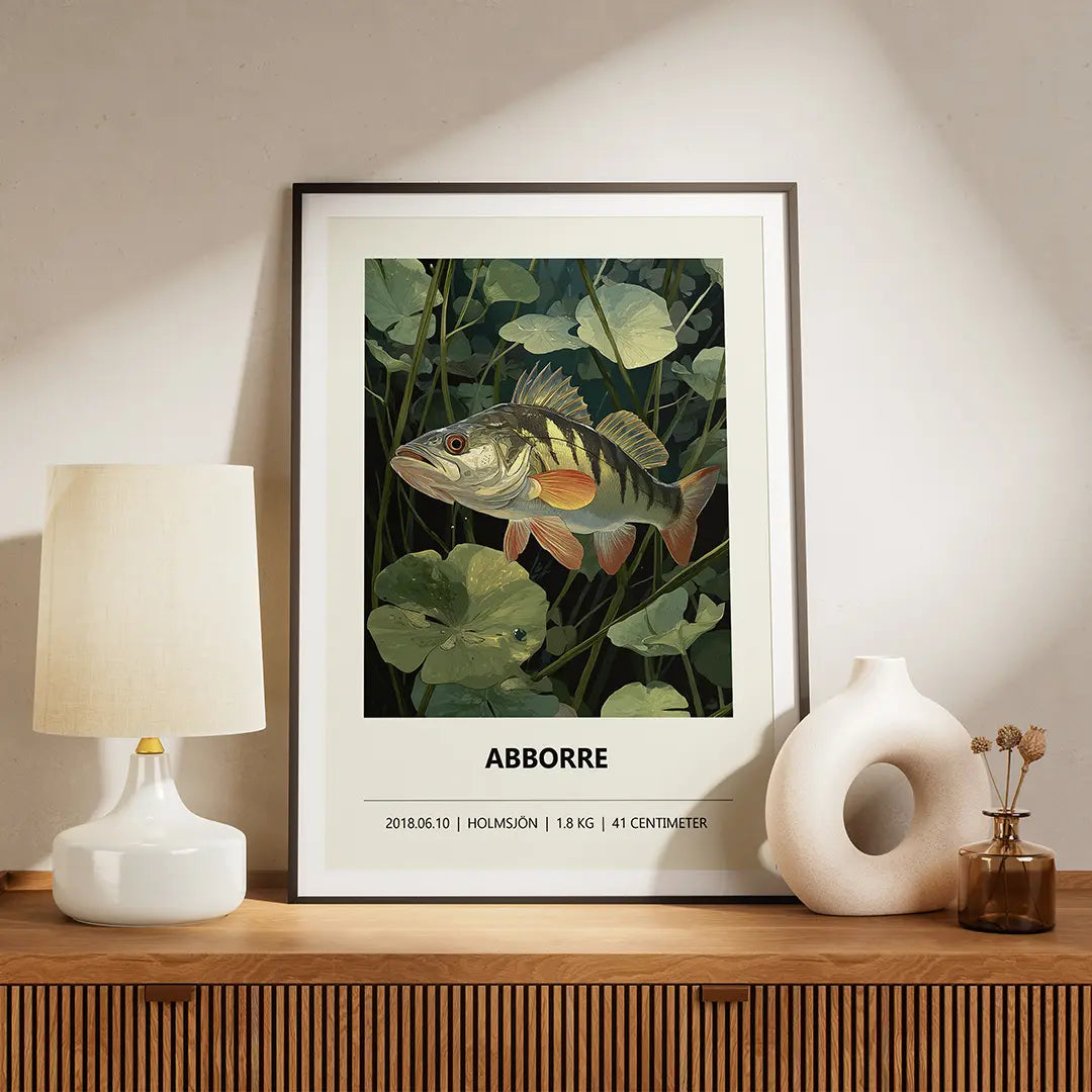 Abborre II – Färgstark illustration