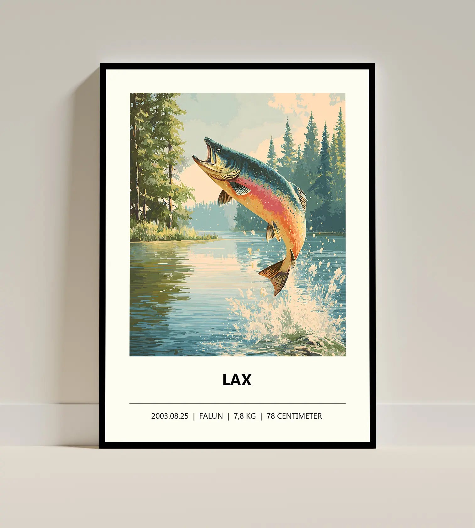 Laxposter – Färgstark illustration
