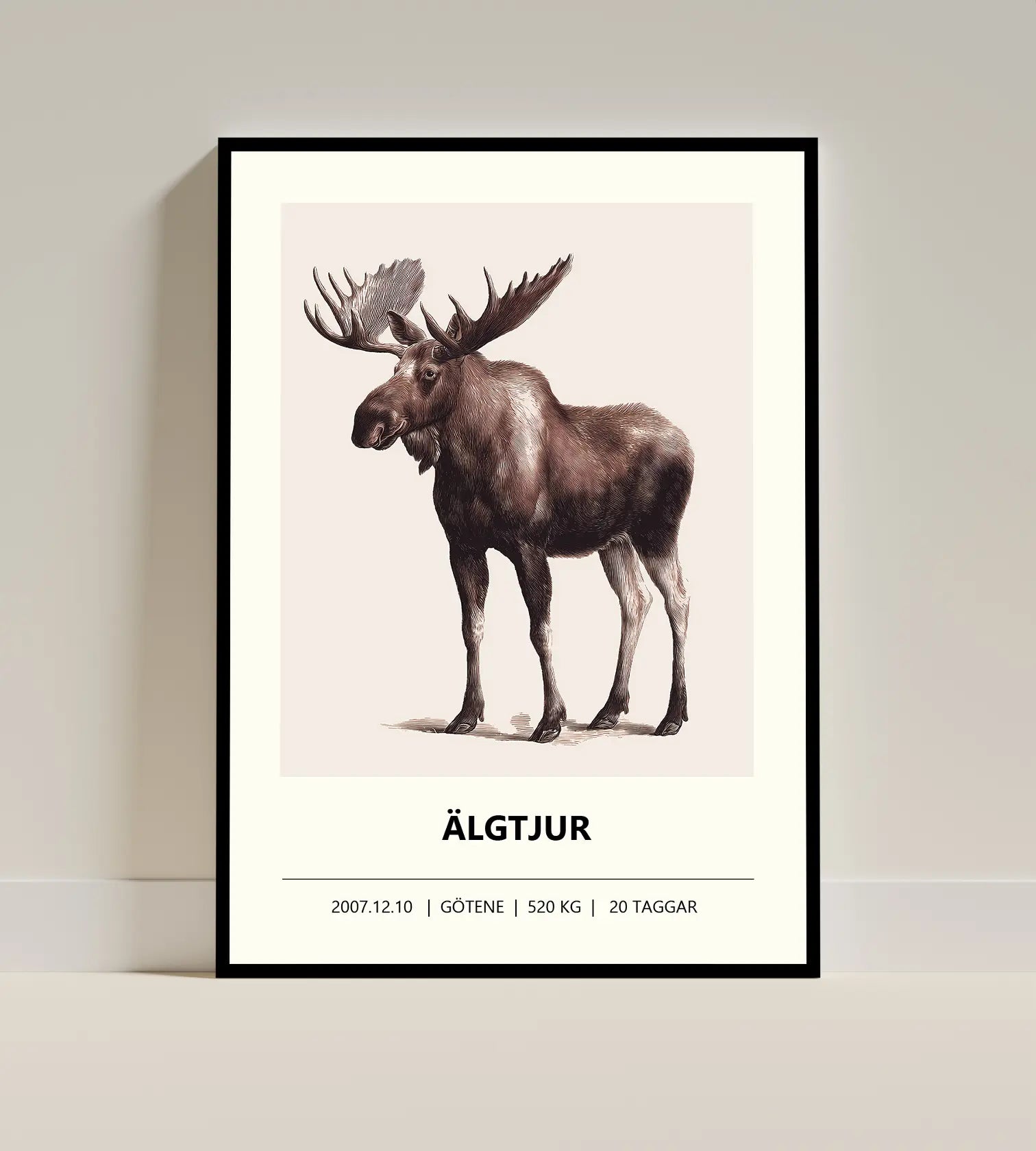 Älgposter – Jordnära färger