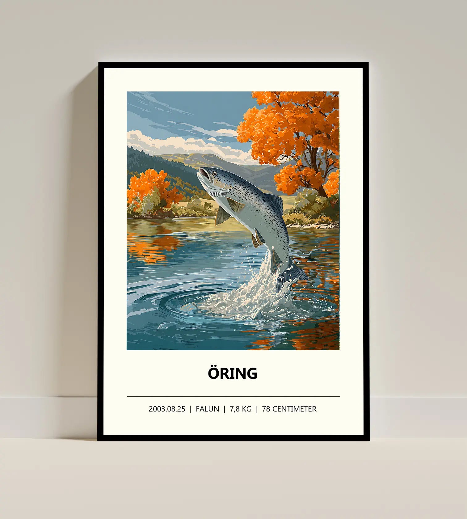 Laxposter II – Färgstark illustration