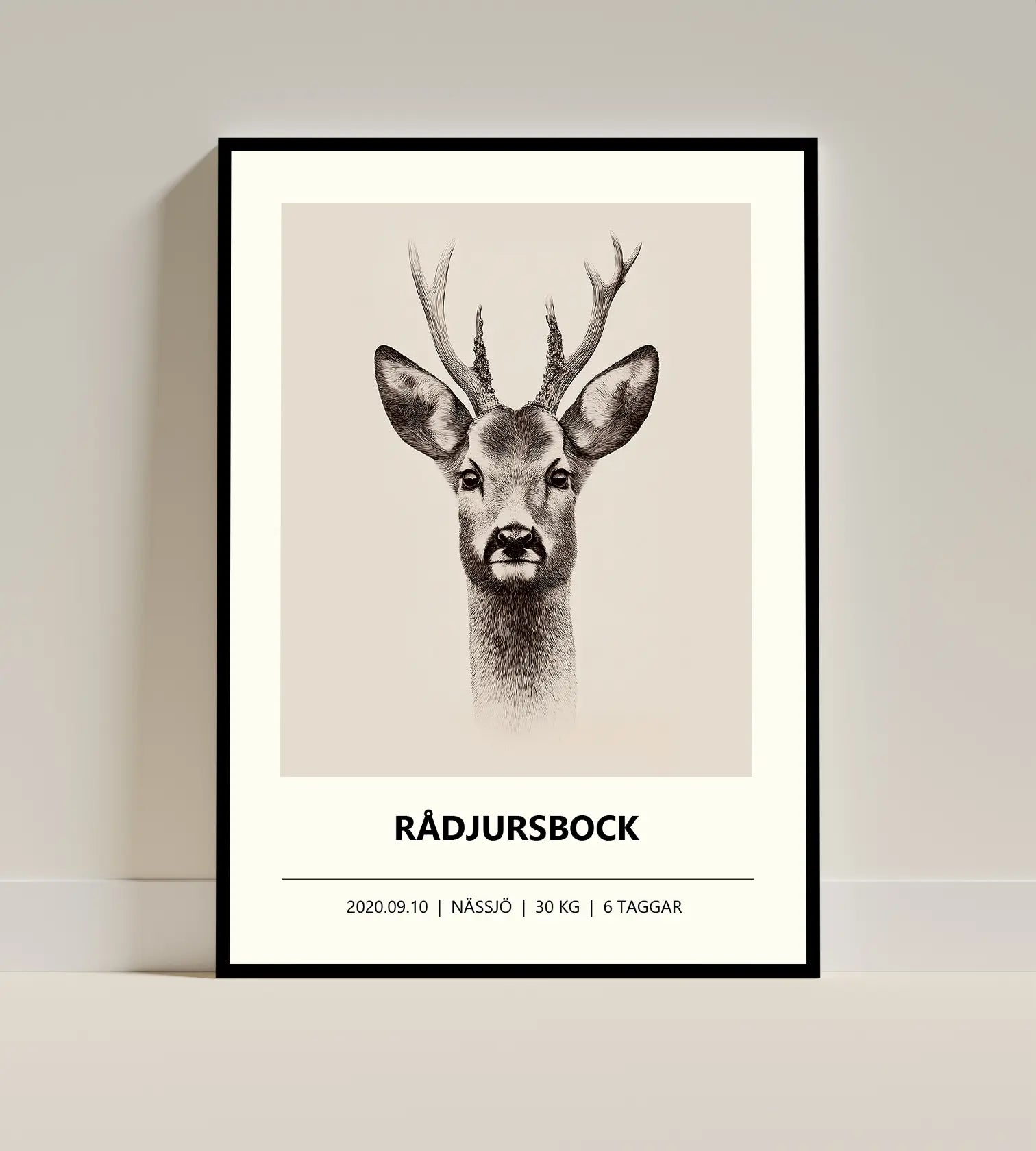 Rådjursposter – Detaljerat porträtt i naturstil