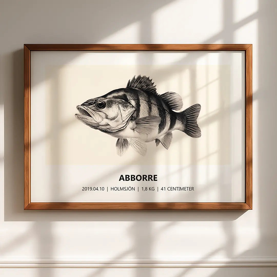 Abborreposter – Detaljerat porträtt i naturstil