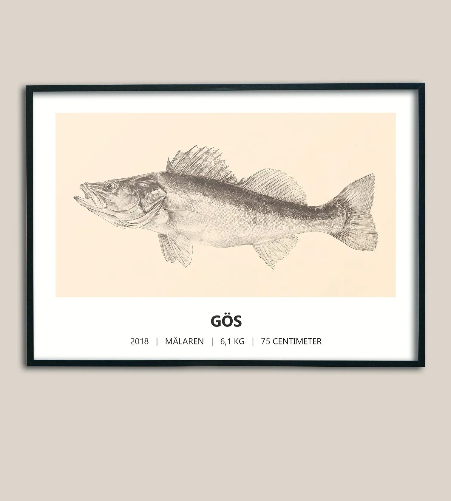 Gösposter - Detaljerat porträtt i naturstil