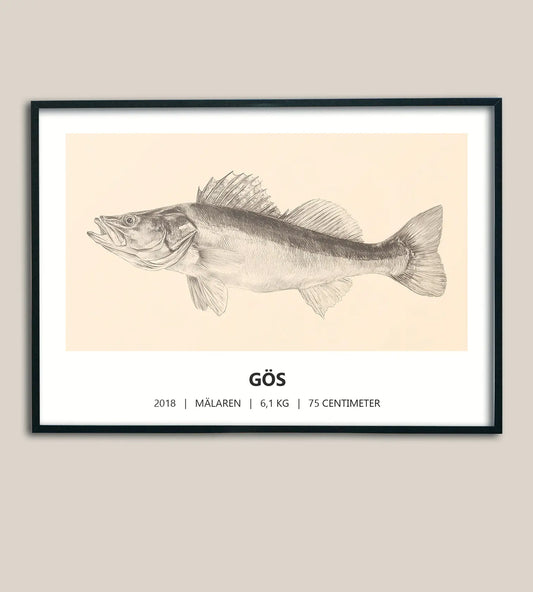 Gösposter - Detaljerat porträtt i naturstil